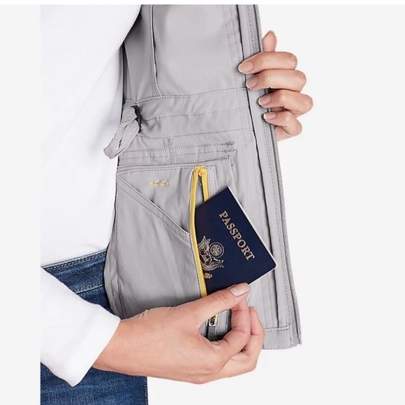 Eddie Bauer Beige Utility Vest - Picture 10 of 12